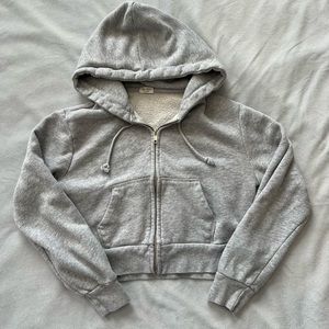 Cropped zip up
